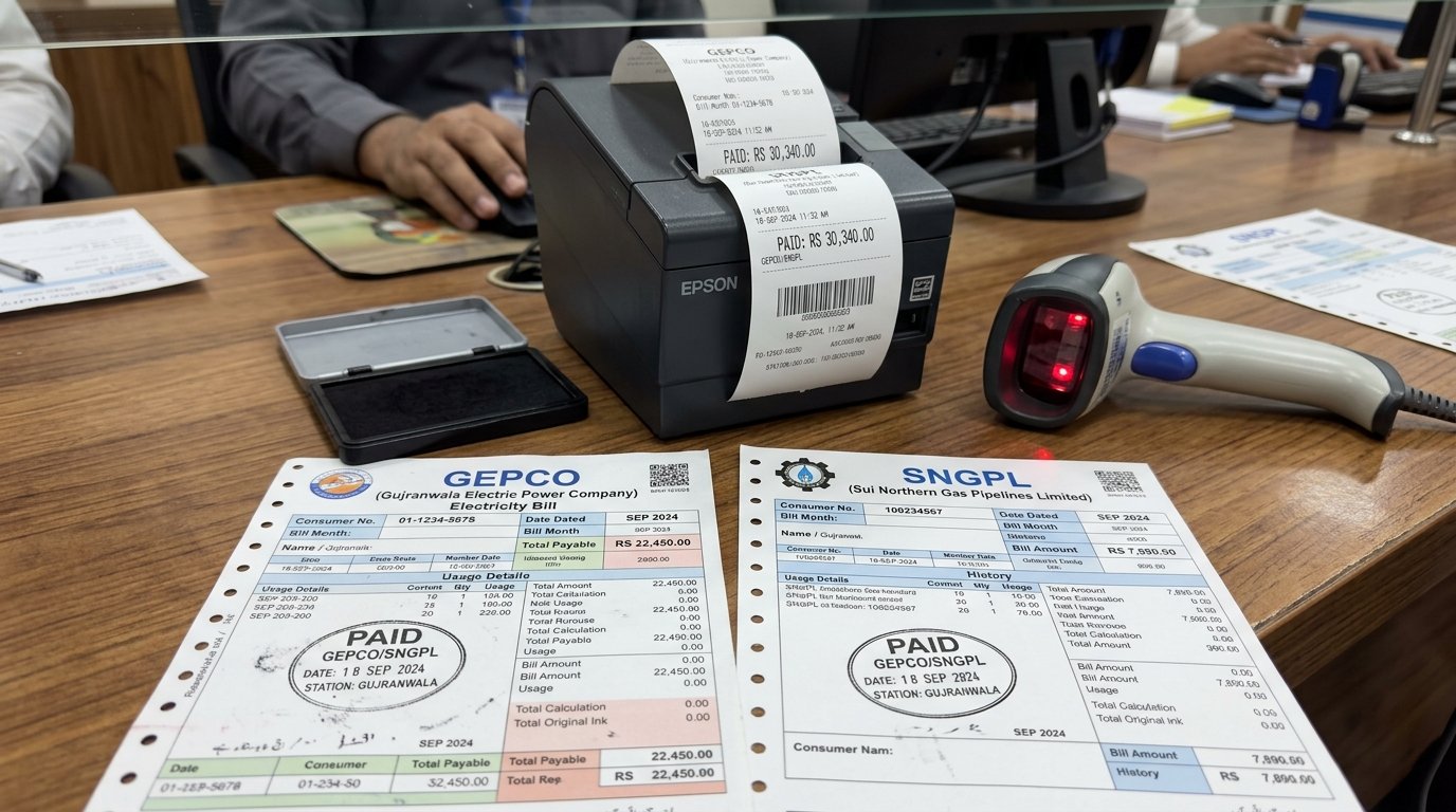 Utility Bills & Traffic E-Challans